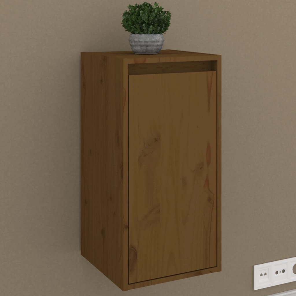 2 db mézbarna tömör fenyőfa faliszekrény 30 x 30 x 60 cm 2 db mézbarna tömör fenyőfa faliszekrény 30 x 30 x 60 cm