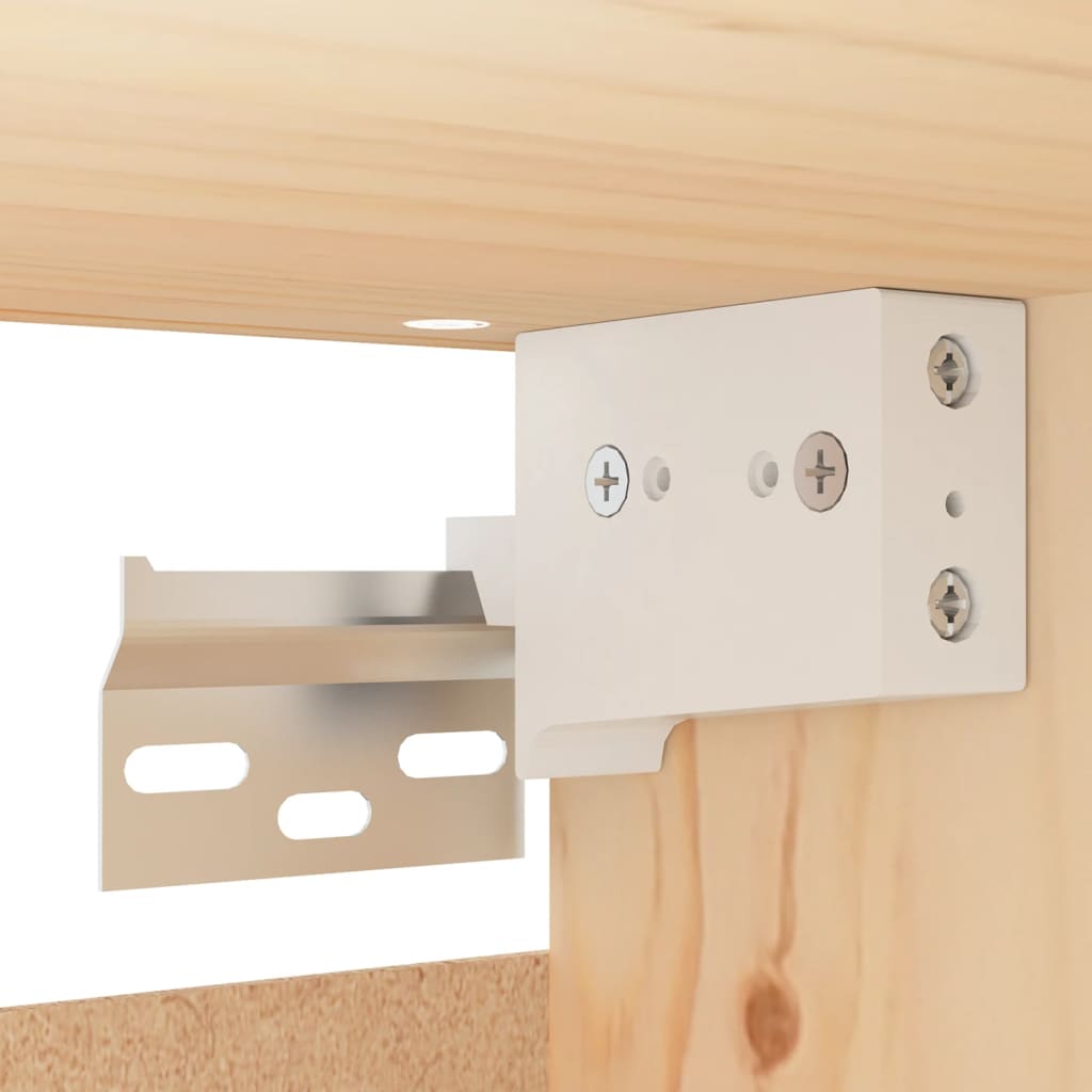 2 db tömör fenyőfa faliszekrény 30 x 30 x 100 cm