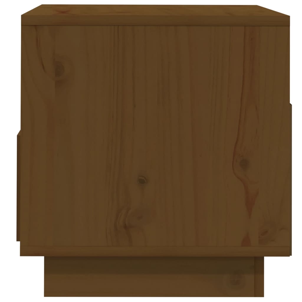 Mézbarna tömör fenyőfa tv-szekrény 60 x 35 x 37 cm Mézbarna tömör fenyőfa tv-szekrény 60 x 35 x 37 cm