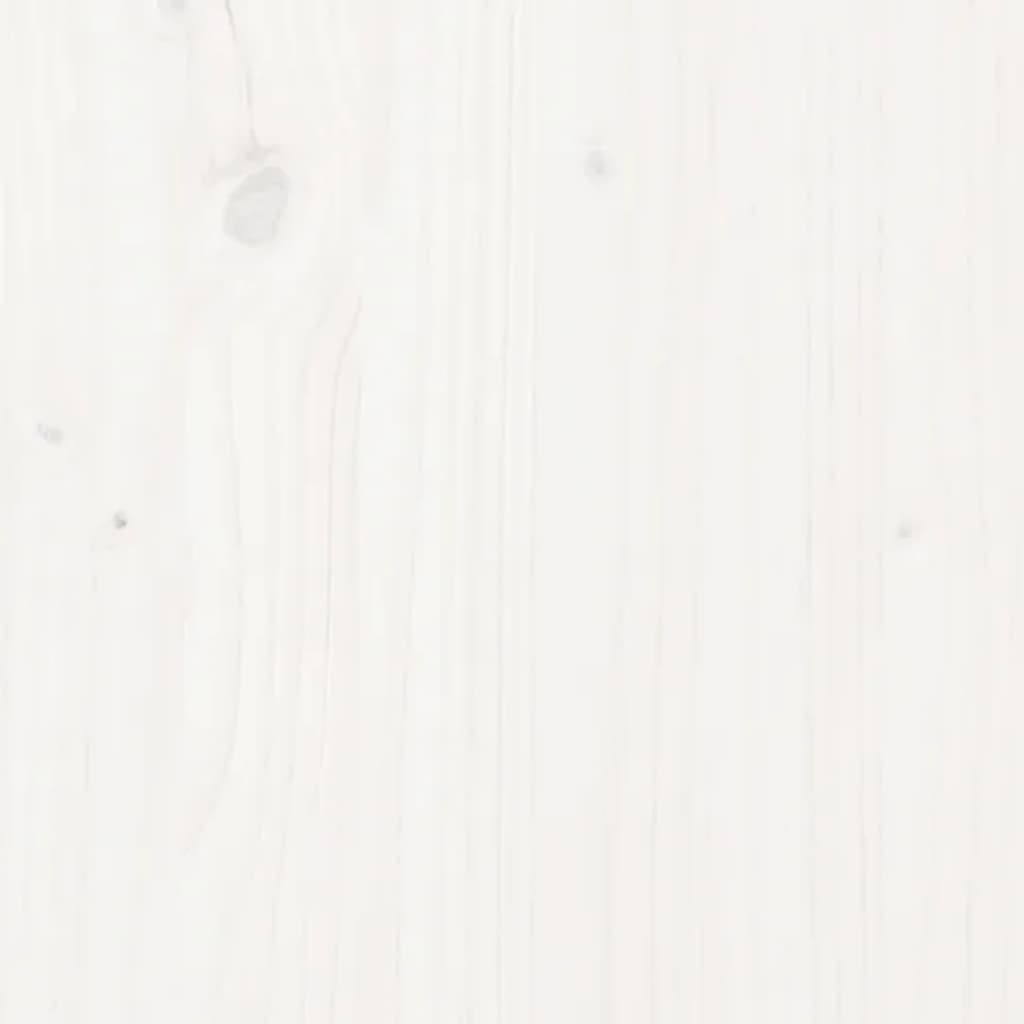 Fehér tömör fenyőfa tv-szekrény 140 x 37 x 50 cm Fehér tömör fenyőfa tv-szekrény 140 x 37 x 50 cm