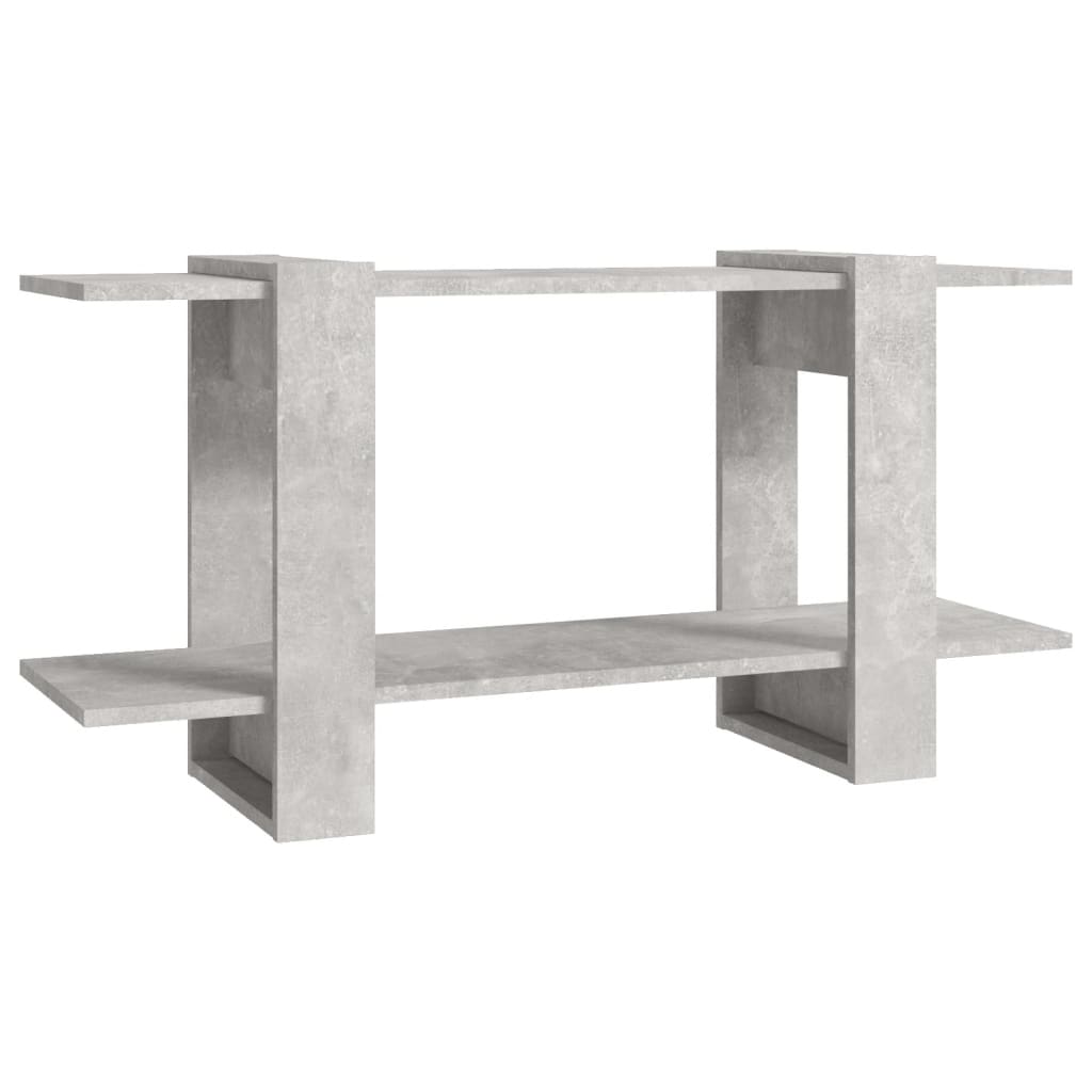 Betonszürke szerelt fa könyvszekrény 100 x 30 x 51 cm