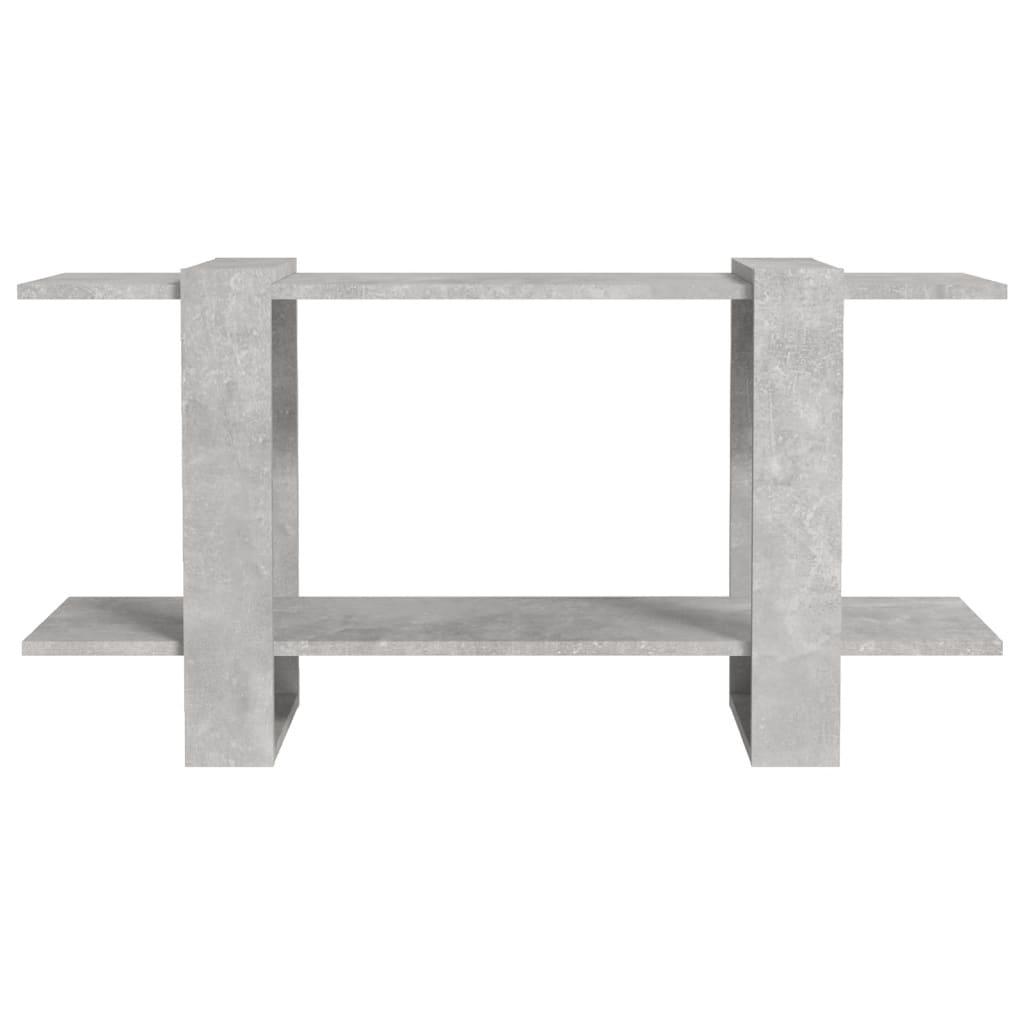 Betonszürke szerelt fa könyvszekrény 100 x 30 x 51 cm