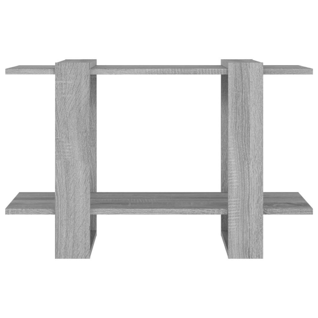 Szürke sonoma színű könyvszekrény/térelválasztó 80 x 30 x 51 cm