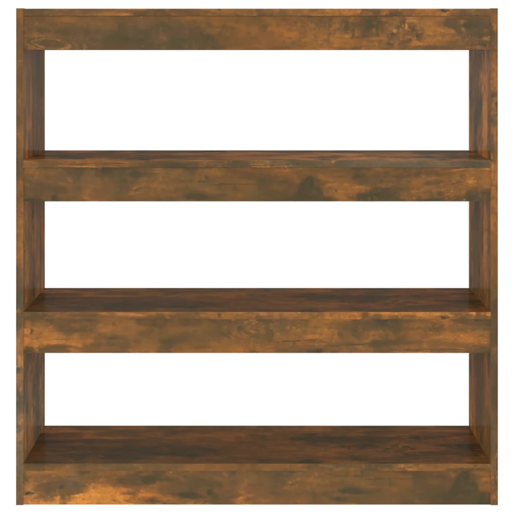 Füstös tölgyszínű könyvszekrény/térelválasztó 100x30x103 cm