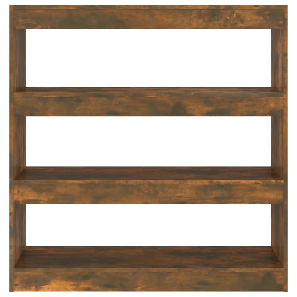 Füstös tölgyszínű könyvszekrény/térelválasztó 100x30x103 cm