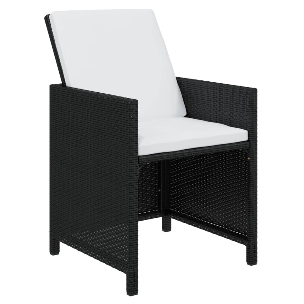 15 részes szürke polyrattan kerti étkezőgarnitúra párnákkal