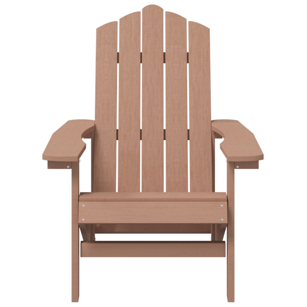 2 db barna hdpe kerti adirondack szék