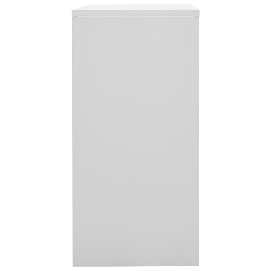 2 db világosszürke-kék acél zárható szekrény 90 x 45 x 92,5 cm