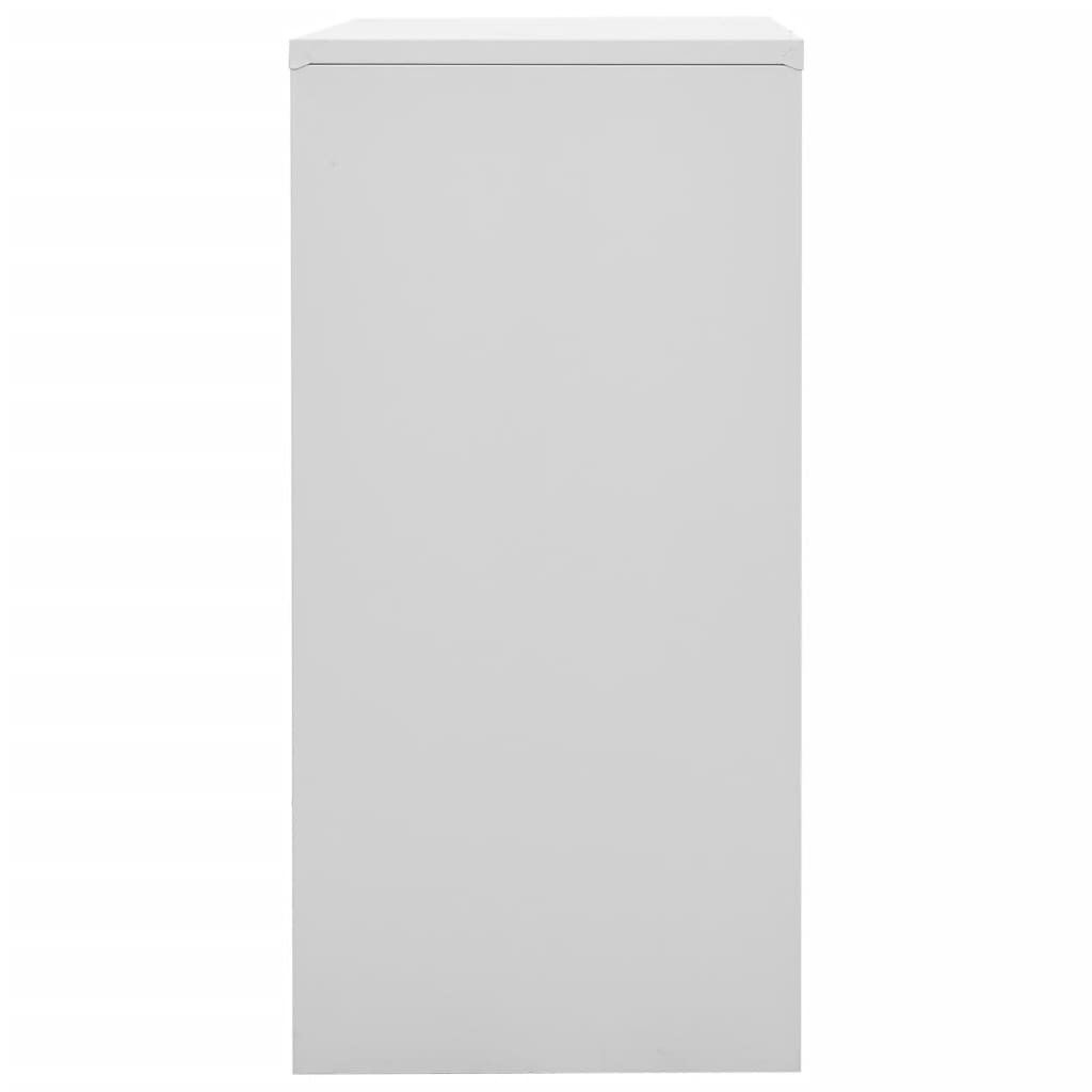 5 db világosszürke-kék acél zárható szekrény 90 x 45 x 92,5 cm