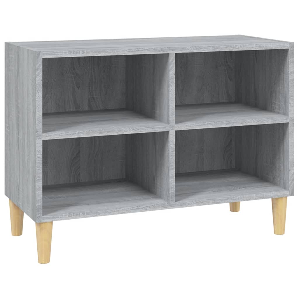 Szürke sonoma színű tv-szekrény tömör falábakkal 69,5x30x50 cm Szürke sonoma színű tv-szekrény tömör falábakkal 69,5x30x50 cm