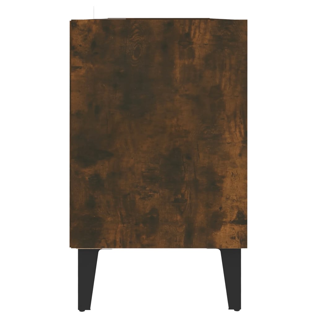 Füstös tölgyszínű tv-szekrény fémlábakkal 103,5 x 30 x 50 cm Füstös tölgyszínű tv-szekrény fémlábakkal 103,5 x 30 x 50 cm