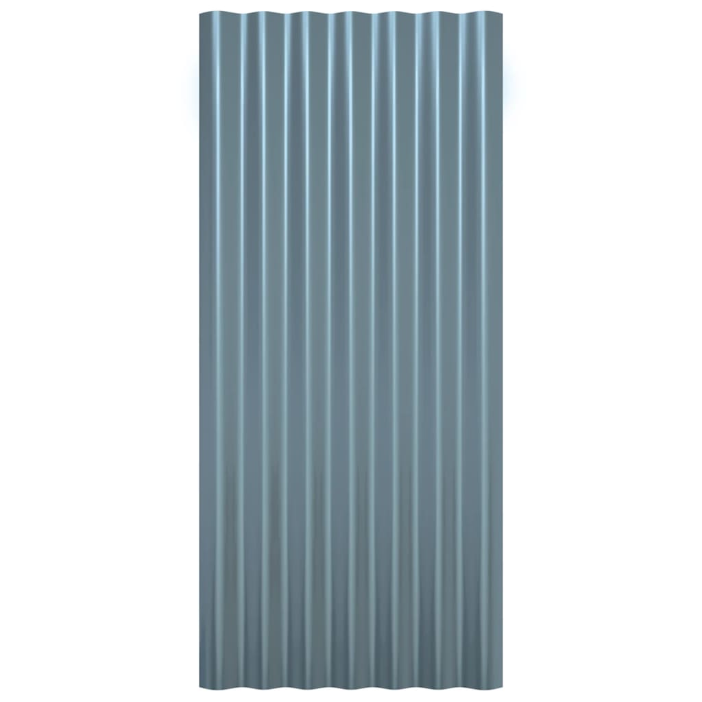 12 db szürke horganyzott acél tetőpanel 80x36 cm