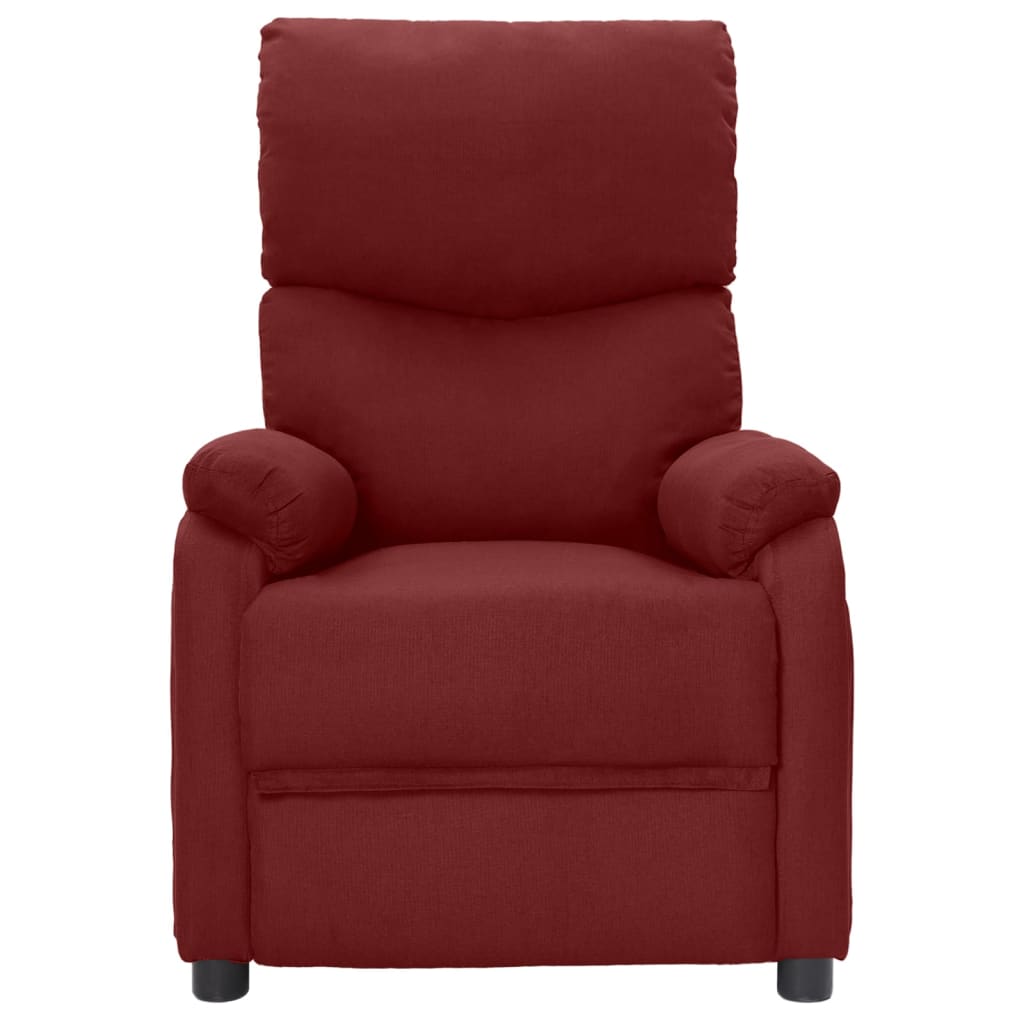 Bordó szövet dönthető fotel