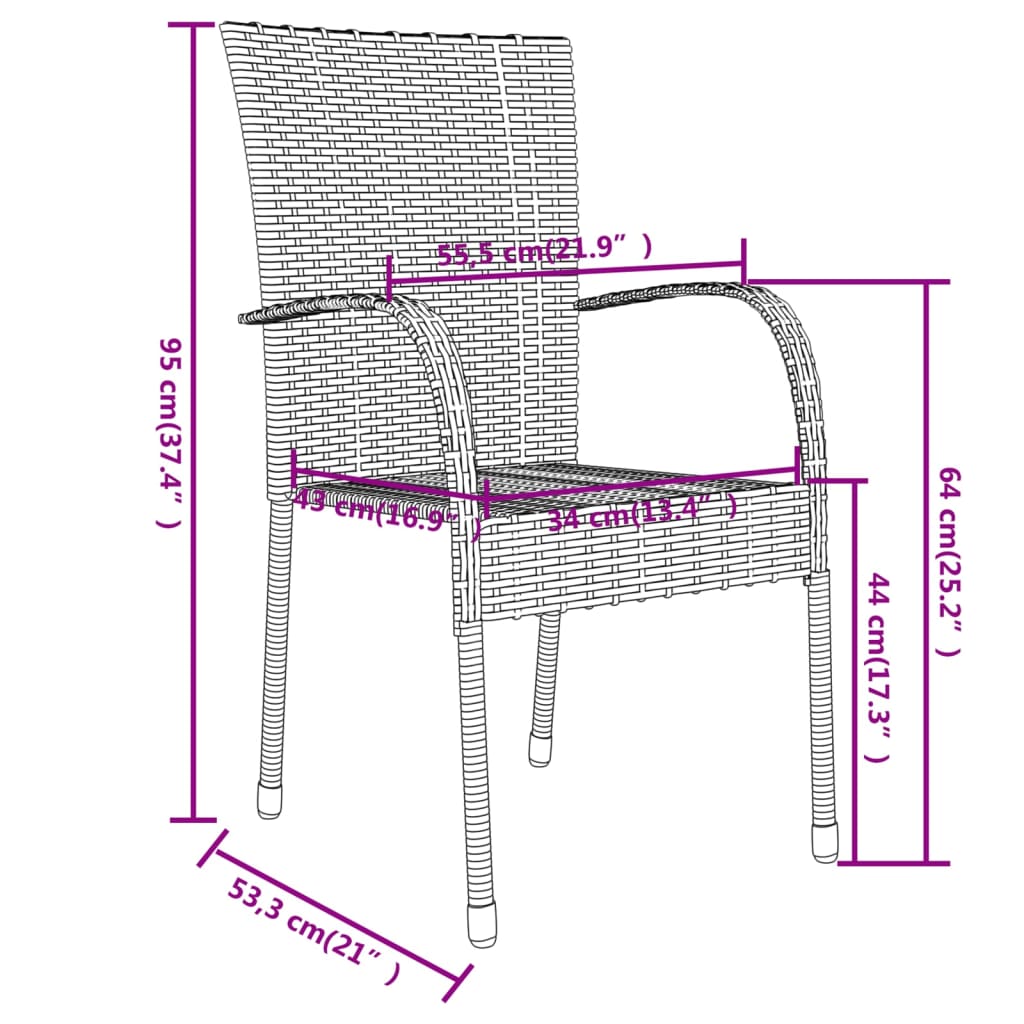 3 részes szürke polyrattan kerti étkezőgarnitúra