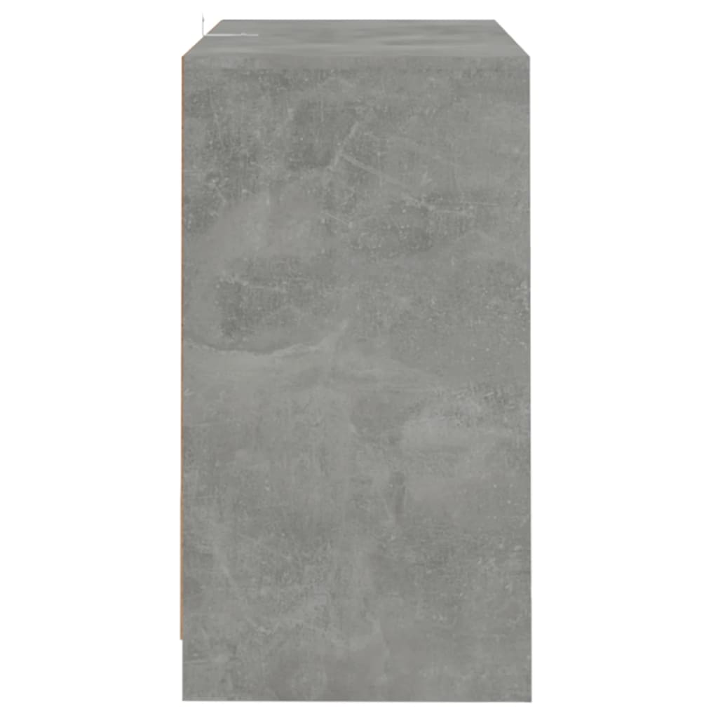 2 db betonszürke forgácslap tálalószekrény 70 x 41 x 75 cm