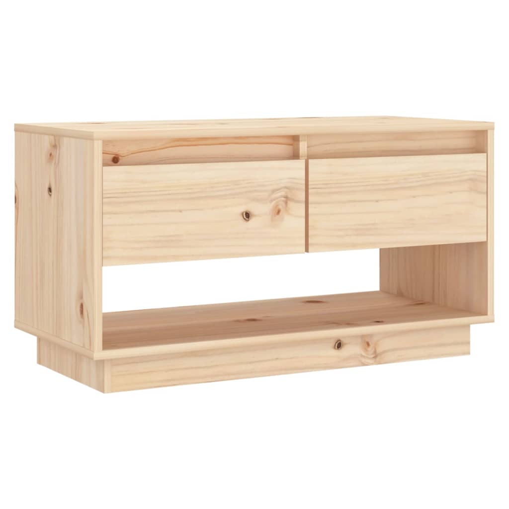 Tömör fenyőfa tv-szekrény 74 x 34 x 40 cm Tömör fenyőfa tv-szekrény 74 x 34 x 40 cm