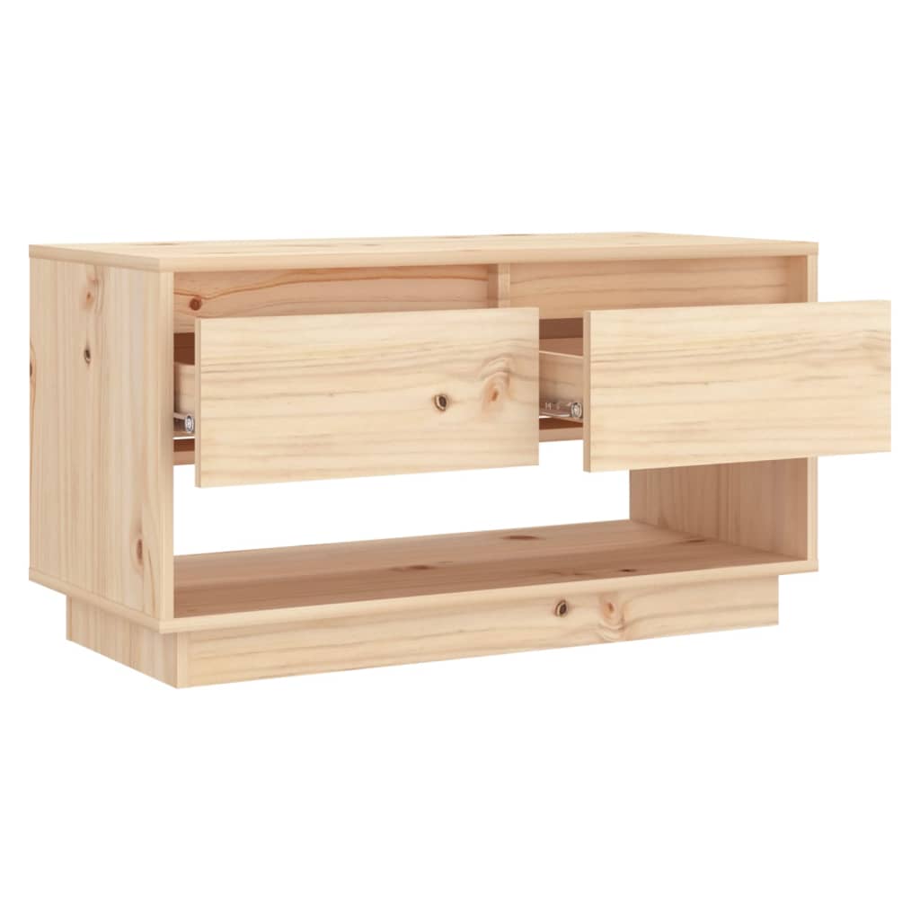 Tömör fenyőfa tv-szekrény 74 x 34 x 40 cm Tömör fenyőfa tv-szekrény 74 x 34 x 40 cm