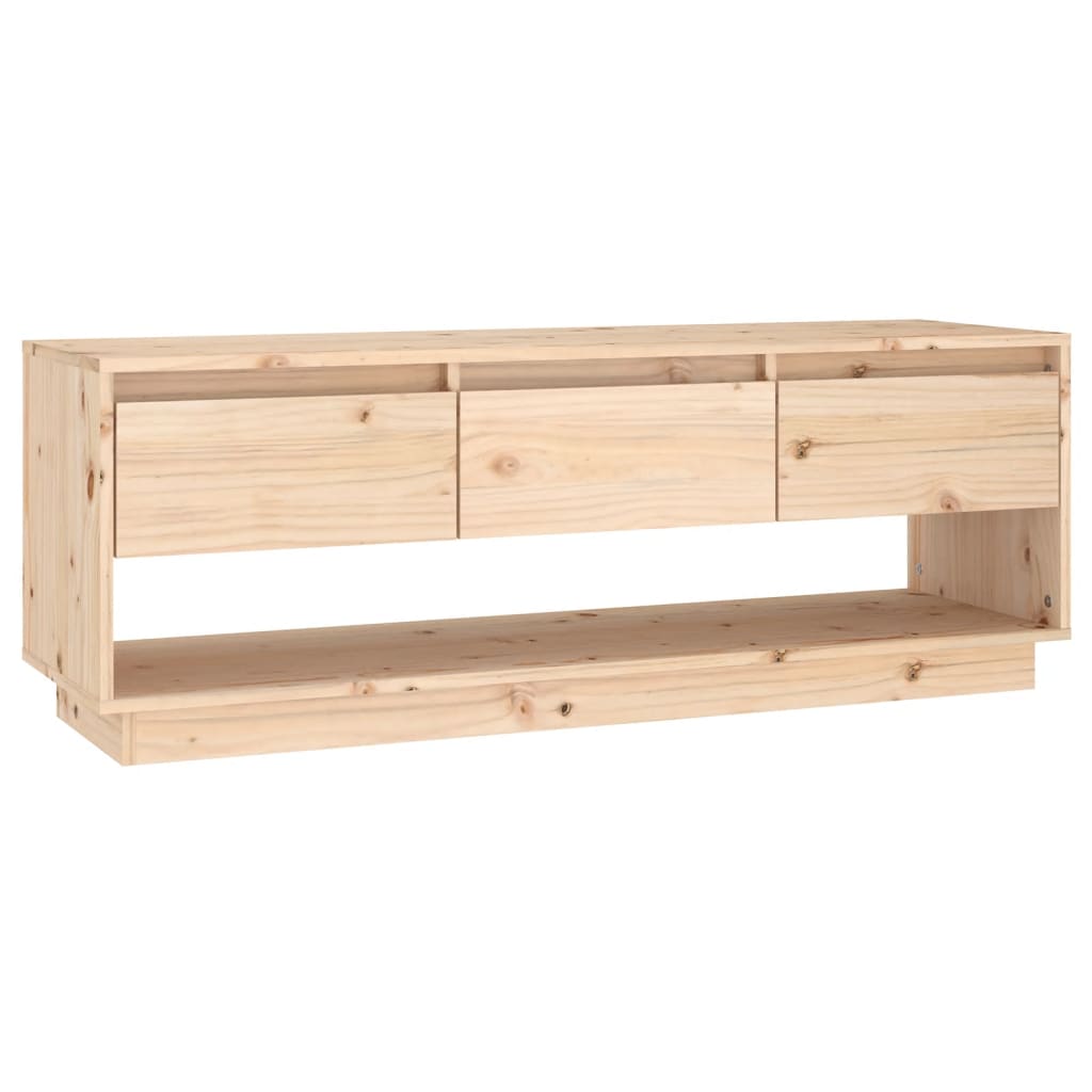 Tömör fenyőfa tv-szekrény 110,5 x 34 x 40 cm Tömör fenyőfa tv-szekrény 110,5 x 34 x 40 cm