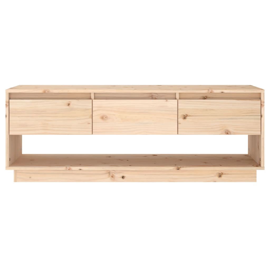 Tömör fenyőfa tv-szekrény 110,5 x 34 x 40 cm Tömör fenyőfa tv-szekrény 110,5 x 34 x 40 cm