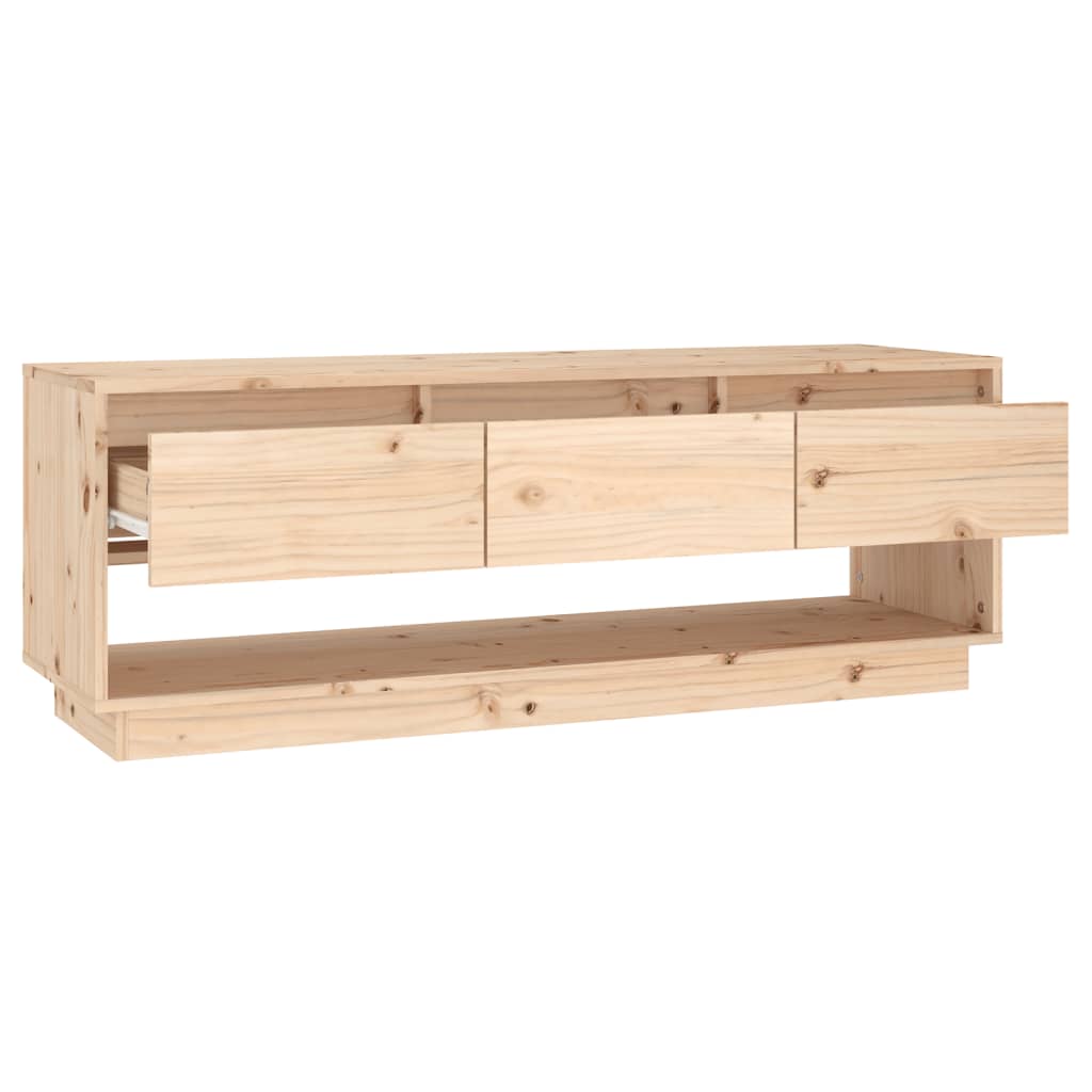 Tömör fenyőfa tv-szekrény 110,5 x 34 x 40 cm Tömör fenyőfa tv-szekrény 110,5 x 34 x 40 cm