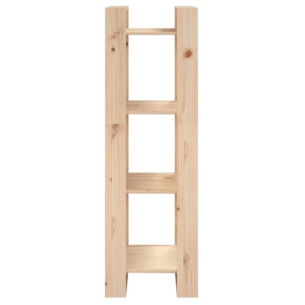 Tömör fenyőfa könyvszekrény/térelválasztó 41 x 35 x 125 cm