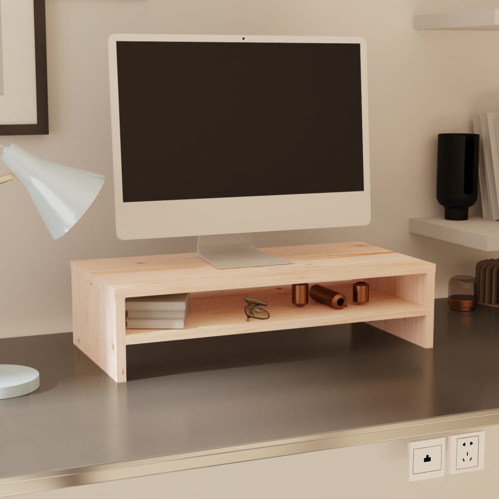 Tömör fenyőfa monitorállvány 50 x 24 x 13 cm Tömör fenyőfa monitorállvány 50 x 24 x 13 cm