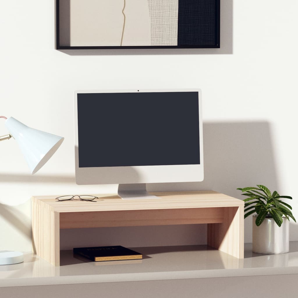 Tömör fenyőfa monitorállvány 50x27x15 cm Tömör fenyőfa monitorállvány 50x27x15 cm