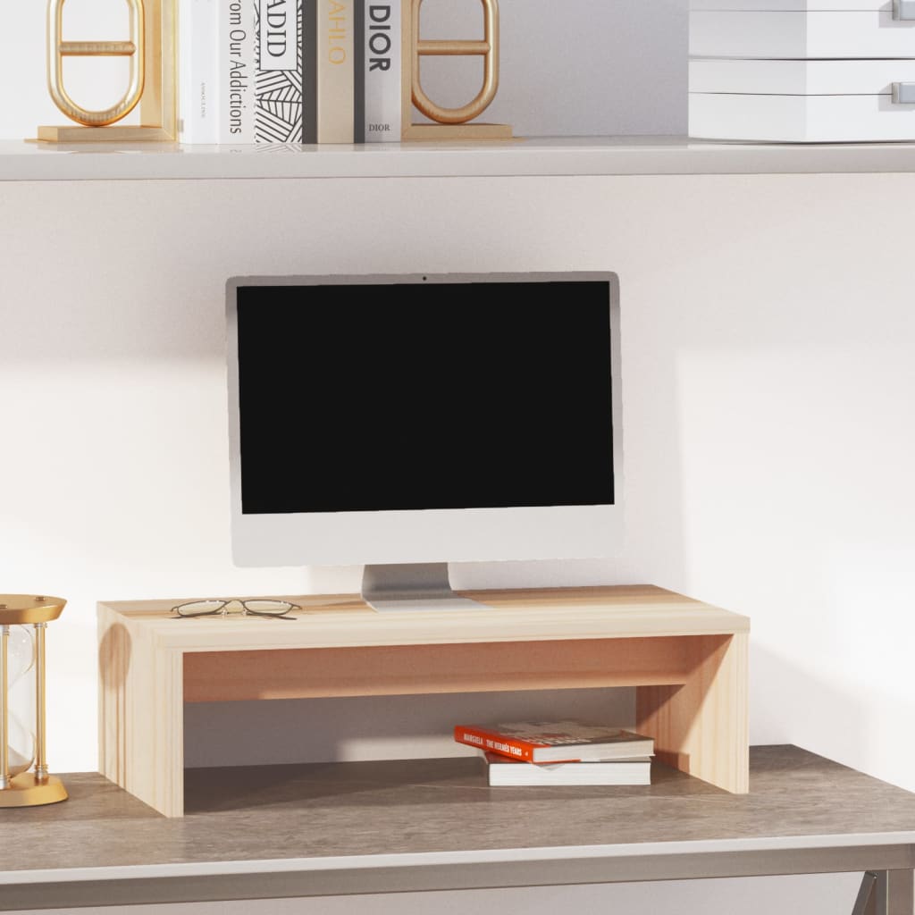 Tömör fenyőfa monitorállvány 50x27x15 cm Tömör fenyőfa monitorállvány 50x27x15 cm