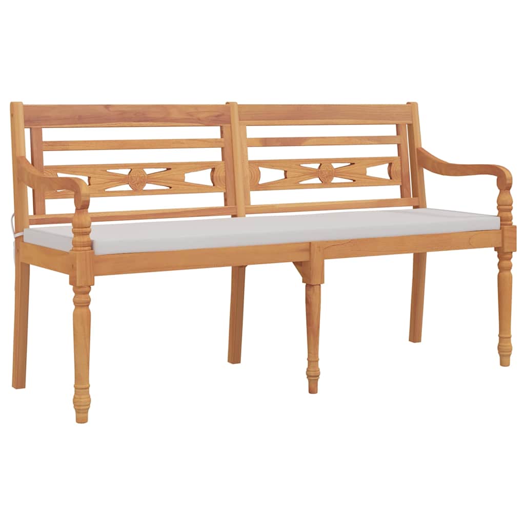 Tömör tíkfa batavia pad párnával 150 cm