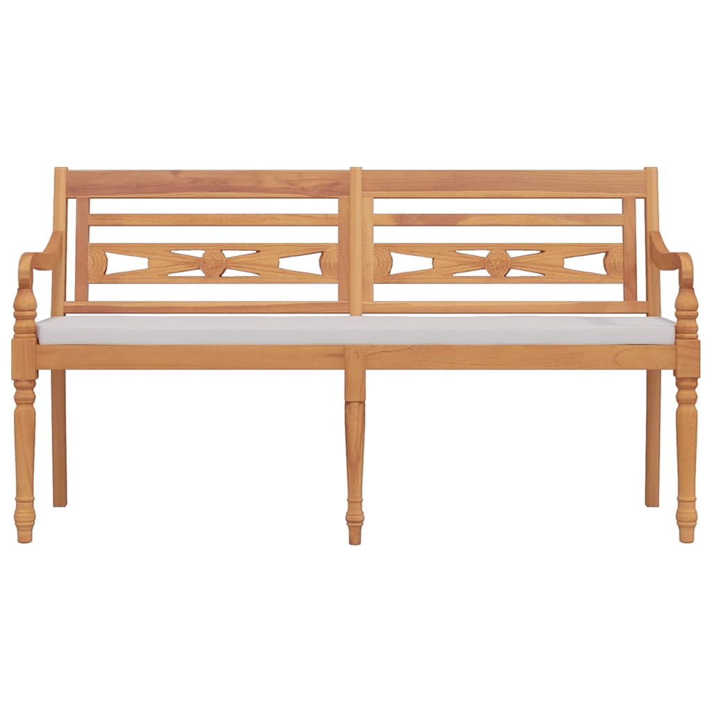 Tömör tíkfa batavia pad párnával 150 cm