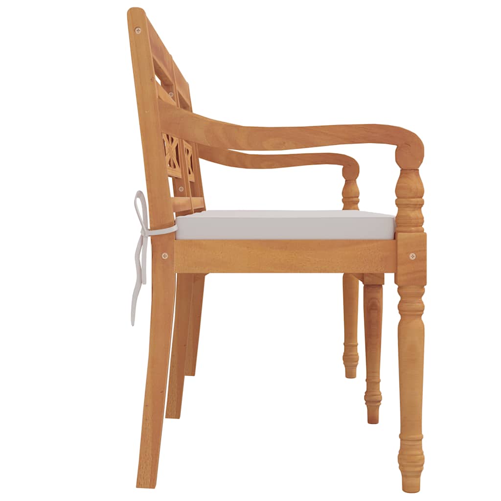 Tömör tíkfa batavia pad párnával 150 cm