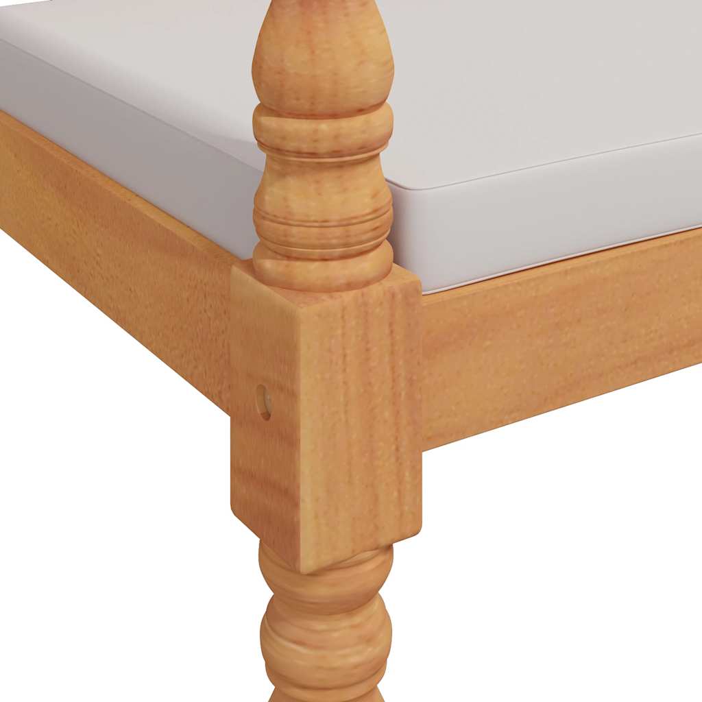 Tömör tíkfa batavia pad párnával 150 cm