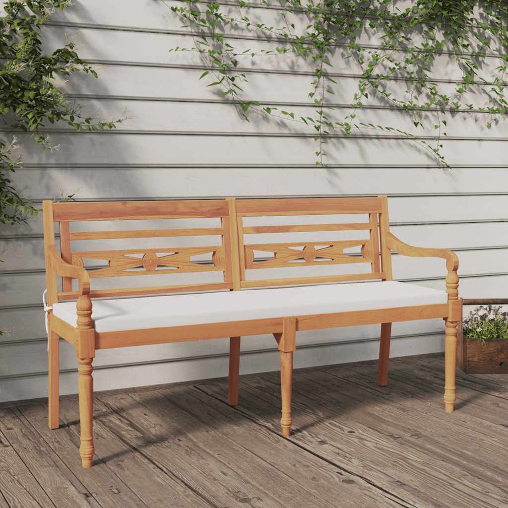 Tömör tíkfa batavia pad párnával 150 cm