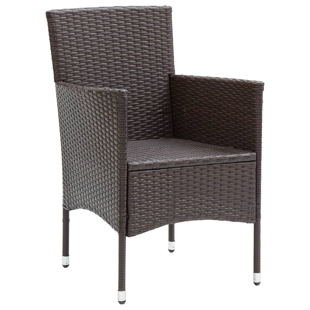 2 db barna kerti polyrattan étkezőszék