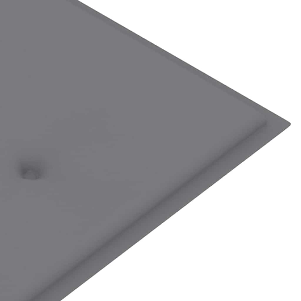 Tömör tíkfa batavia pad szürke párnával 150 cm