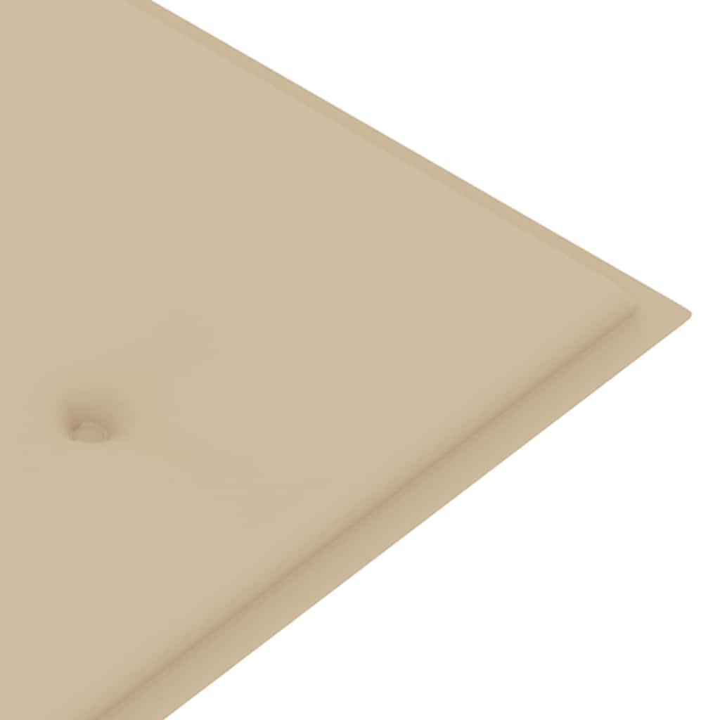Tömör tíkfa batavia pad bézs párnával 150 cm