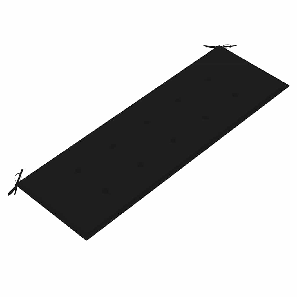 Tömör tíkfa batavia pad fekete párnával 150 cm