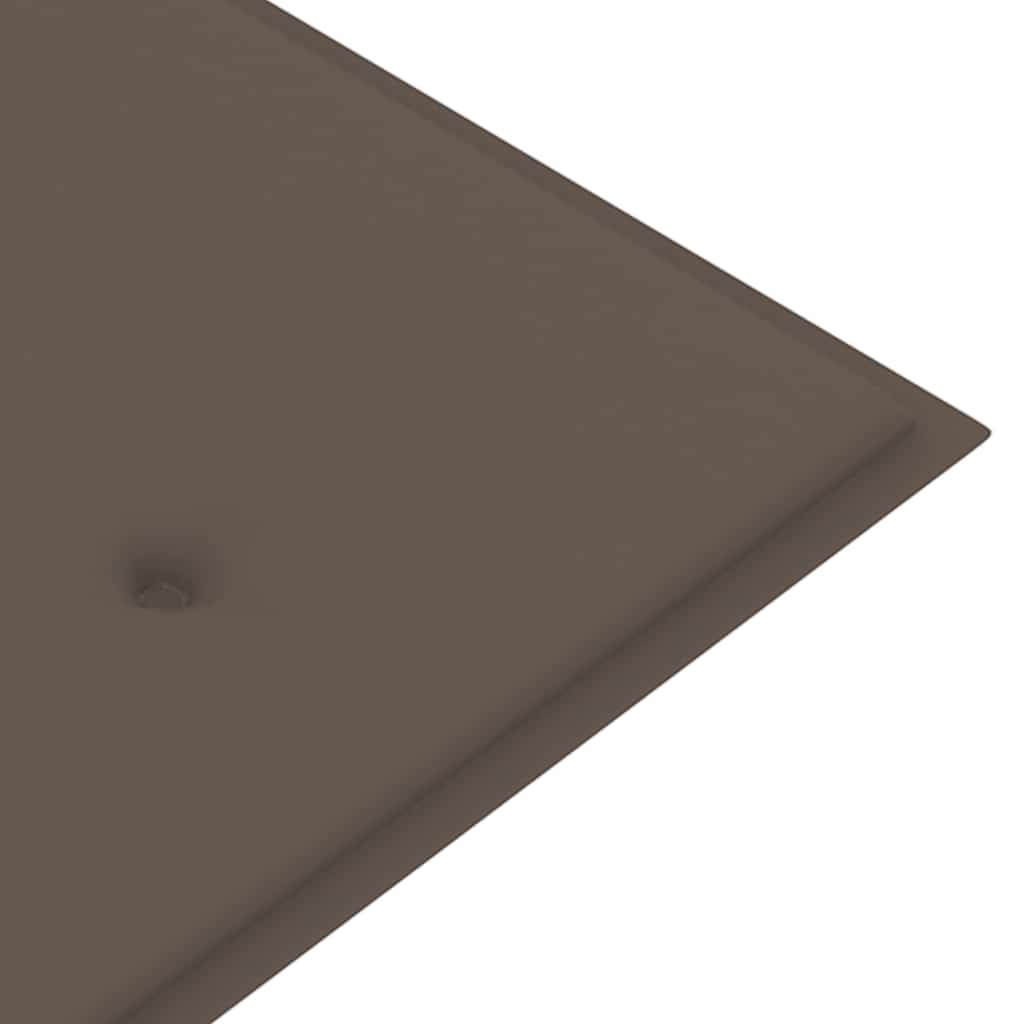 Tömör tíkfa batavia pad tópszínű párnával 150 cm