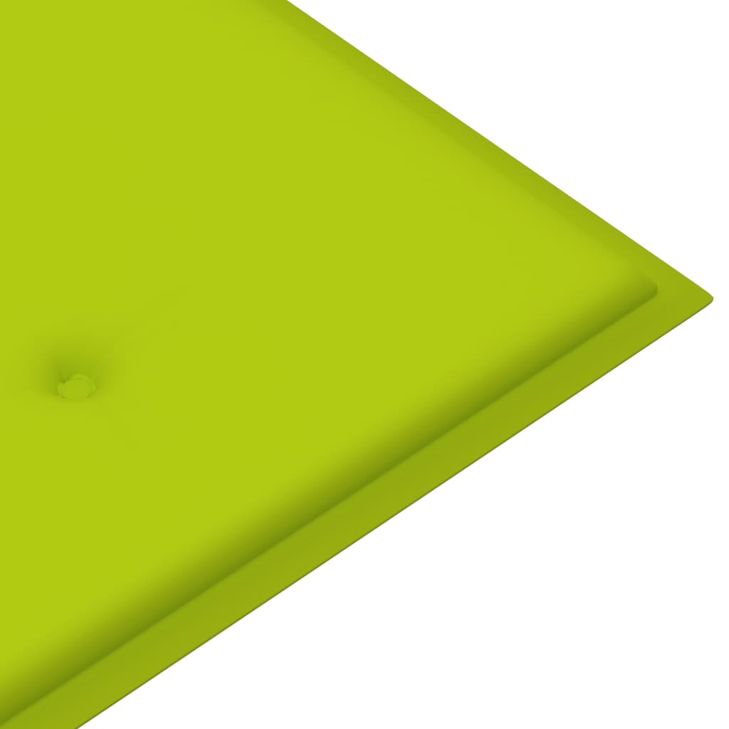 Tömör tíkfa batavia pad világoszöld párnával 150 cm