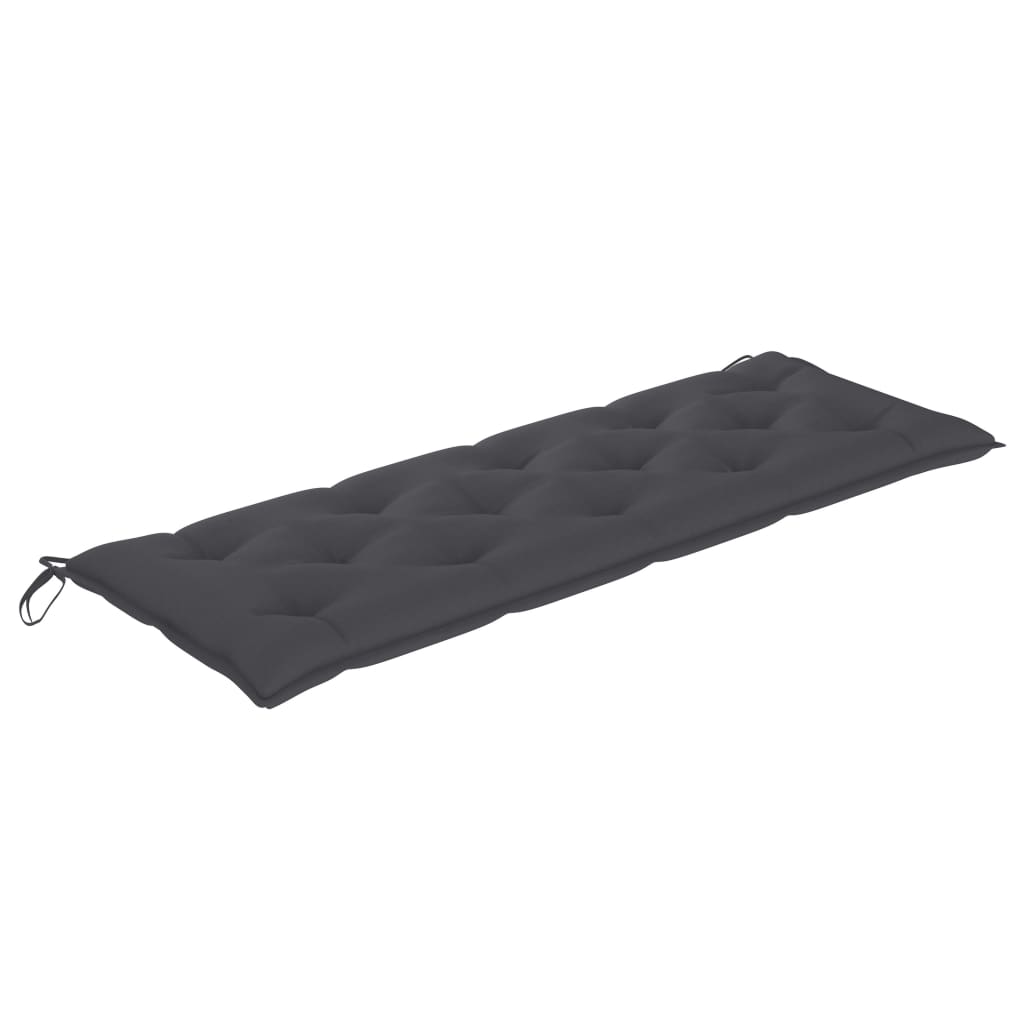 Tömör tíkfa batavia pad antracitszürke párnával 150 cm