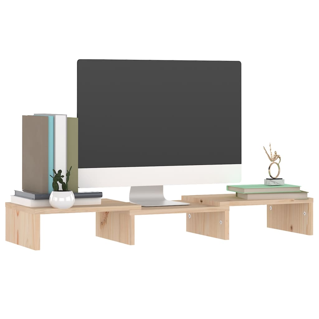 Tömör fenyőfa monitorállvány 60 x 24 x 10,5 cm Tömör fenyőfa monitorállvány 60 x 24 x 10,5 cm