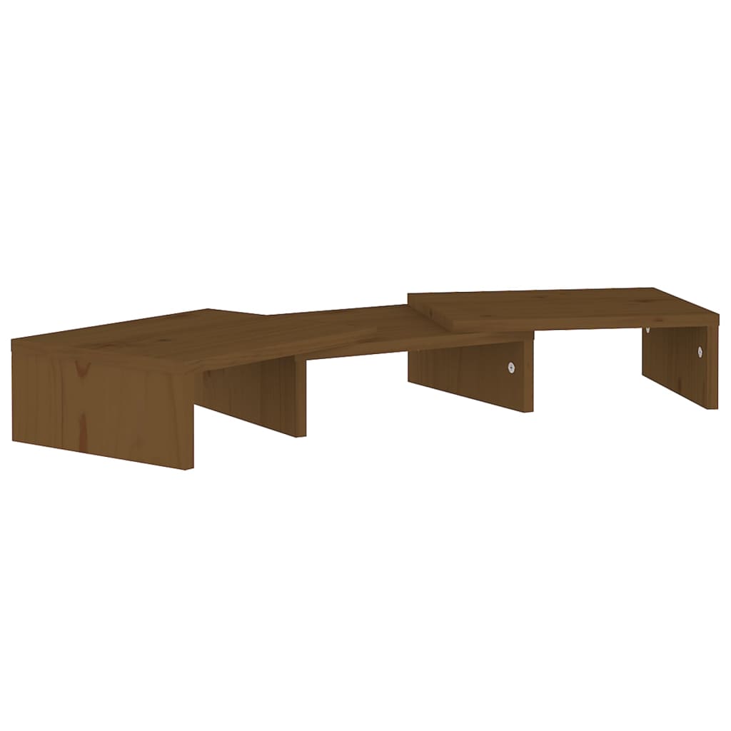 Mézbarna tömör fenyőfa monitorállvány 60x24x10,5 cm Mézbarna tömör fenyőfa monitorállvány 60x24x10,5 cm
