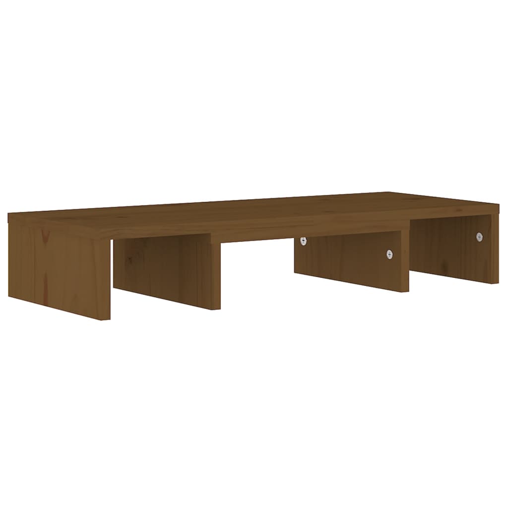 Mézbarna tömör fenyőfa monitorállvány 60x24x10,5 cm Mézbarna tömör fenyőfa monitorállvány 60x24x10,5 cm