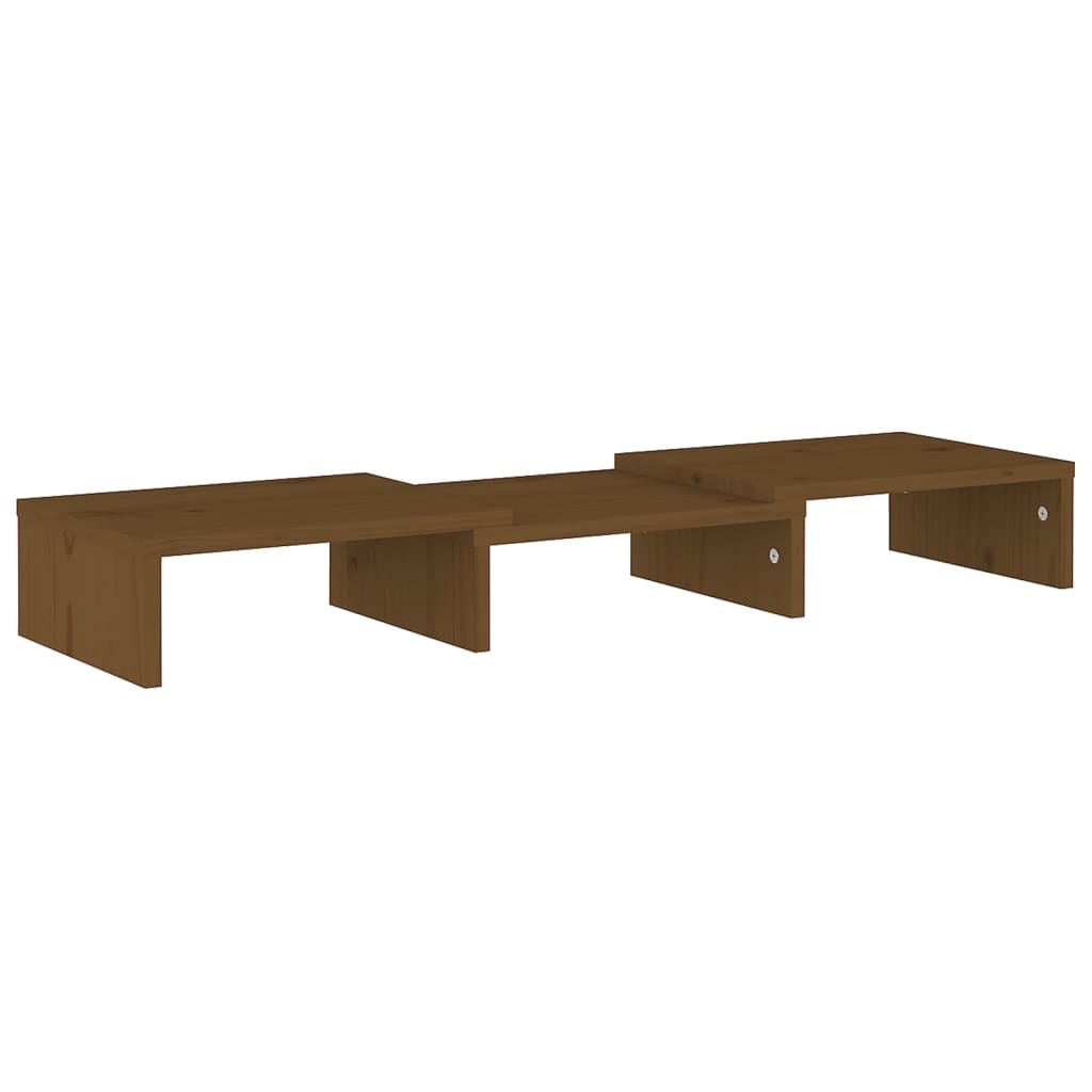 Mézbarna tömör fenyőfa monitorállvány 60x24x10,5 cm Mézbarna tömör fenyőfa monitorállvány 60x24x10,5 cm