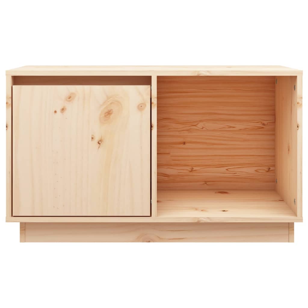 Tömör fenyőfa tv-szekrény 74 x 35 x 44 cm Tömör fenyőfa tv-szekrény 74 x 35 x 44 cm