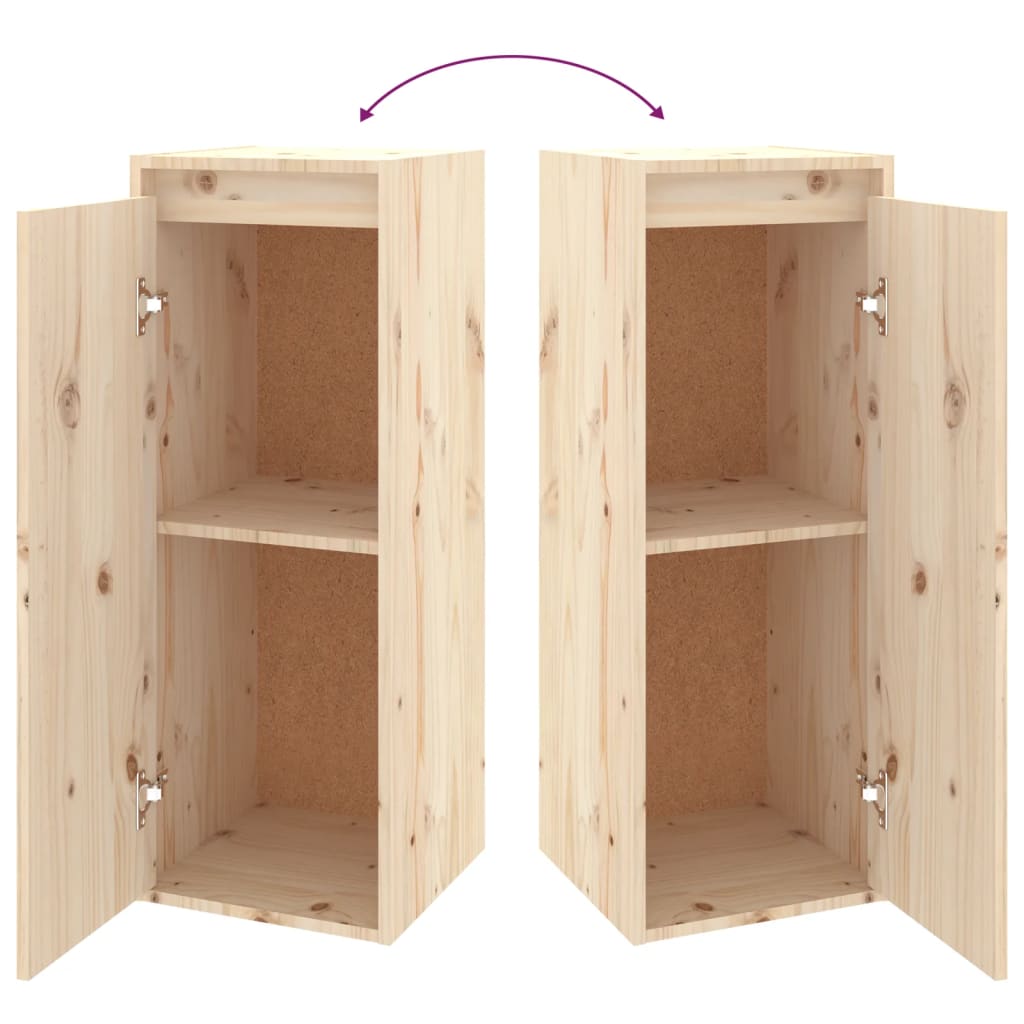 4 darab tömör fenyőfa tv-szekrény