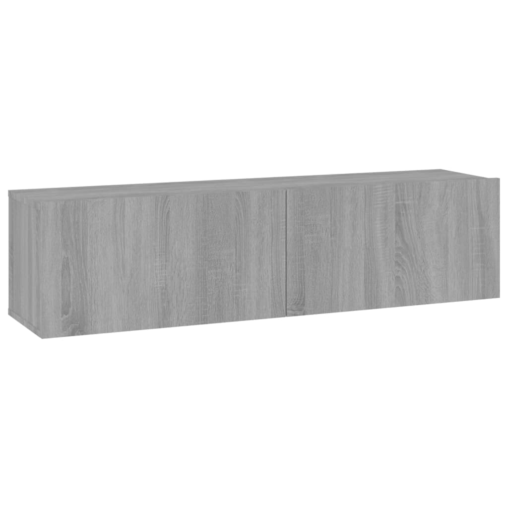Szürke sonoma színű szerelt fa tv-szekrény 120 x 30 x 30 cm Szürke sonoma színű szerelt fa tv-szekrény 120 x 30 x 30 cm