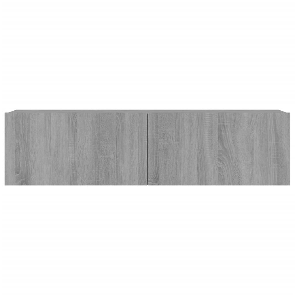 Szürke sonoma színű szerelt fa tv-szekrény 120 x 30 x 30 cm Szürke sonoma színű szerelt fa tv-szekrény 120 x 30 x 30 cm