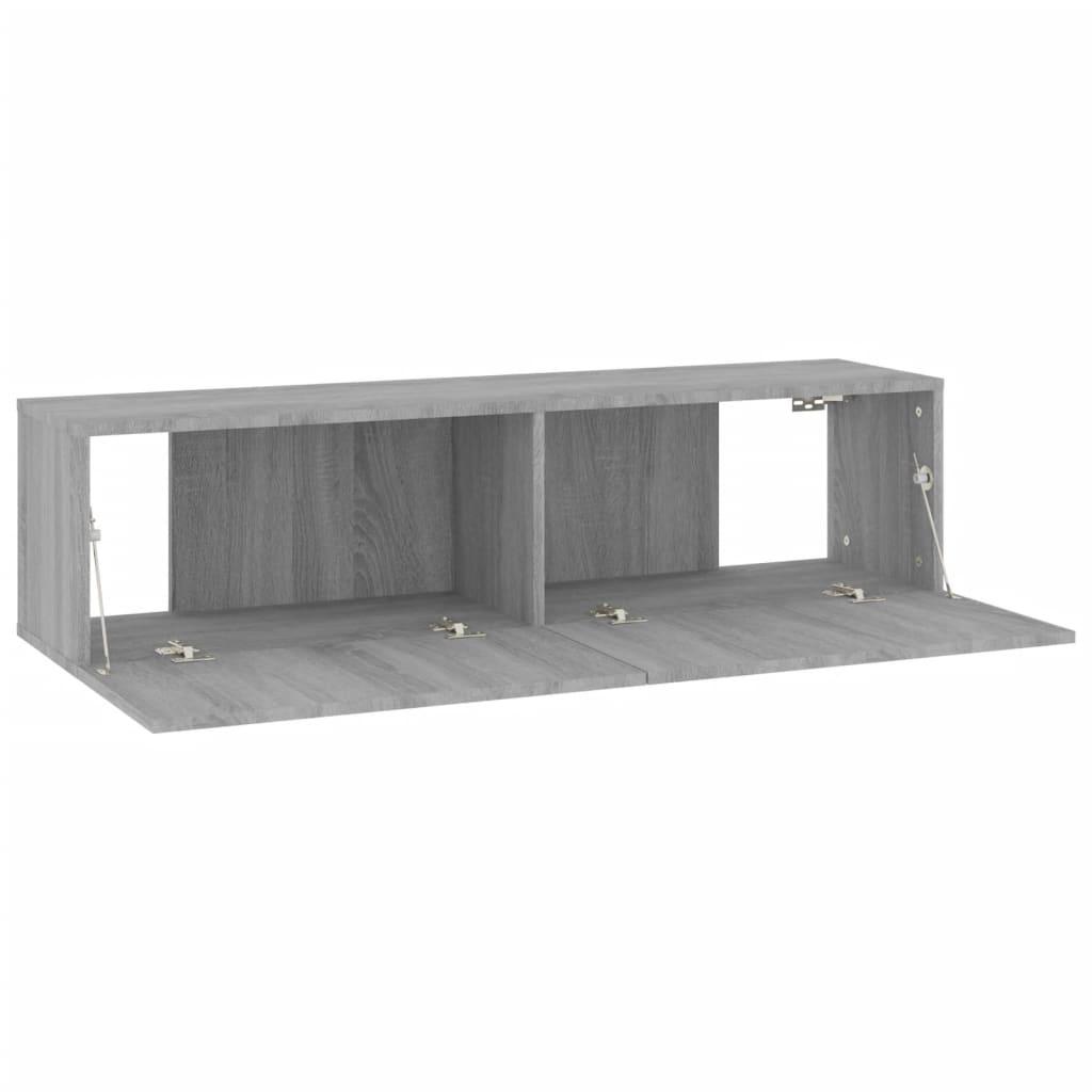 Szürke sonoma színű szerelt fa tv-szekrény 120 x 30 x 30 cm Szürke sonoma színű szerelt fa tv-szekrény 120 x 30 x 30 cm