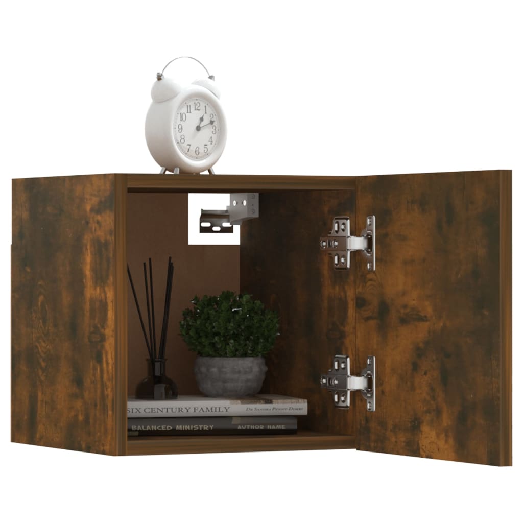 4 db füstös tölgyszínű fali tv-szekrény 30,5 x 30 x 30 cm 4 db füstös tölgyszínű fali tv-szekrény 30,5 x 30 x 30 cm